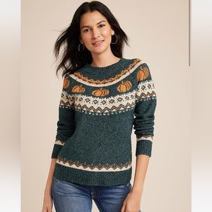 Maurices Pumpkin cozy warm crew neck Sweater